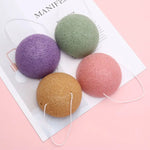 1PC Natural Fiber Material Face Wash Cleaning Sponge Face Wash Puff Konjac Cleaning Sponge Facial Cleansing Exfoliator