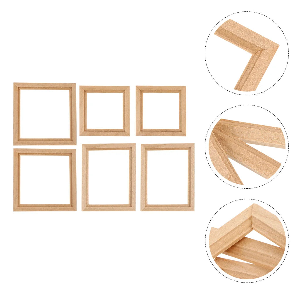 Mural Fusion 6 Pcs Wood Photo Frames