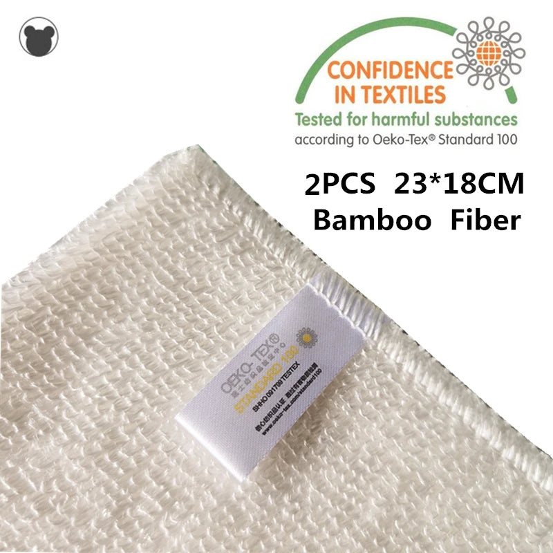 Natural Elements 2Pcs Bamboo Kitchen Cleaning Cloth & Dish Towel