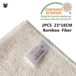 Natural Elements 2Pcs Bamboo Kitchen Cleaning Cloth & Dish Towel