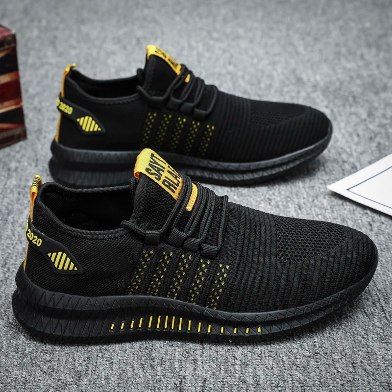 Breathable Men's Casual Sneakers Lightweight Outdoor Men Sneakers Anti-slip Flexible Male Running Shoes Comfortable Tennis