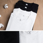 Natural Essentials Solid 2Pcs 100% Cotton Mens & Womens Tee