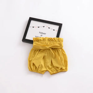 Yellow Dahlia 100% Cotton Baby GIrls Shorts