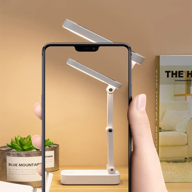 Energy Savers Solar Powered Foldable Desk Lamp With USB Charging