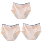 3pcs Girl Menstrual Panties Women's Physiological Briefs Ladies Period Leak Proof Panty High Waist Cotton Underwear