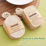 Natural Luffa Dish Towel Washing Cloth Sponge Loofah Scrub Pad Dish Pot Oil Stain Removing Scrubber Kitchen Clean Brushes Pad