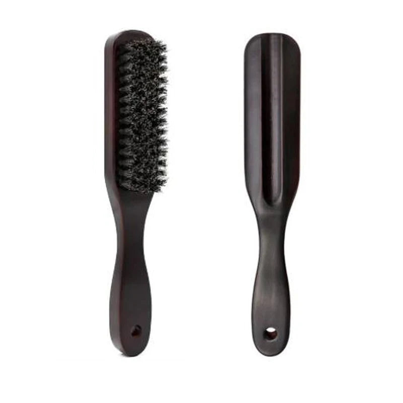 Natural Strands Anti Static Wood Boar Bristle Mens Beard Brush