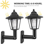 Energy Savers 2Pcs Solar Outdoor Garden Wall Solar Lamp