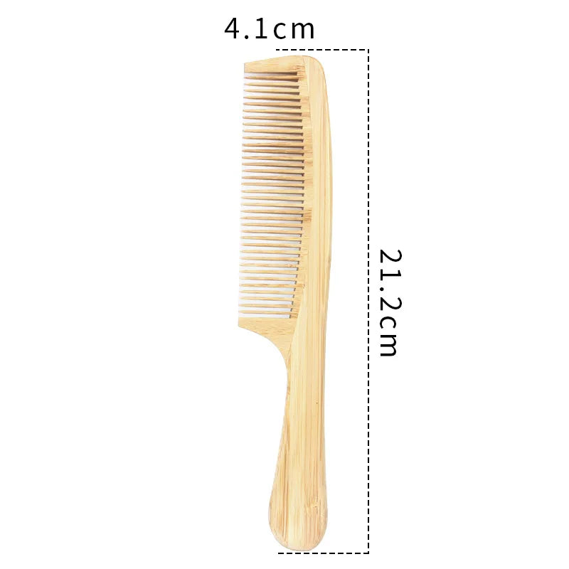 Natural Strands Detangling Anti-Static Bamboo Wide Tooth Combs For Curly Hair