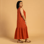 MENIQUE Maxi Dress Aurora Cinnamon Red