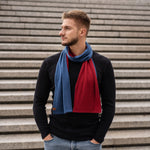 MENIQUE Scarf Denim/Royal Cherry