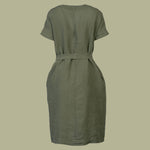 MENIQUE Loose Dress Joelle Stone Green