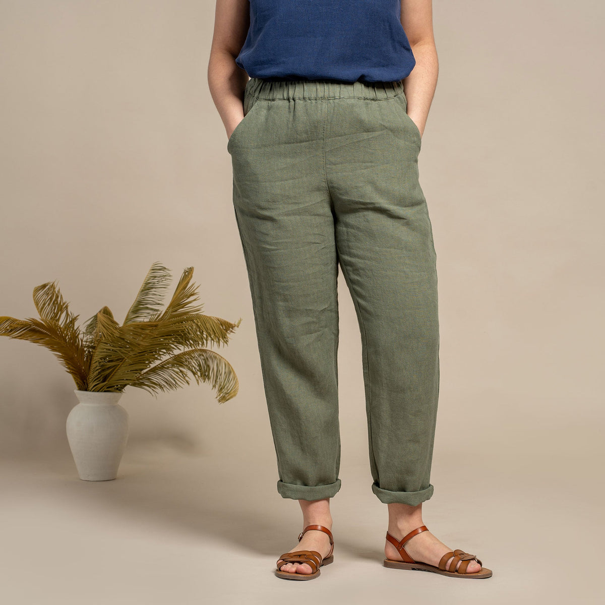 MENIQUE 100% Linen Pants Dakota