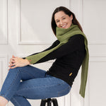 MENIQUE 100% Merino Wool Knit Womens Scarf