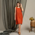 MENIQUE Smock Dress Eliza Cinnamon Red