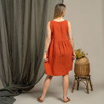 MENIQUE Smock Dress Eliza Cinnamon Red