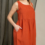 MENIQUE Smock Dress Eliza Cinnamon Red