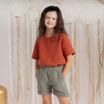 MENIQUE 100% Linen Kids Shorts Demi