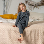 MENIQUE 100% Merino Wool Kids Pants Perfect Grey