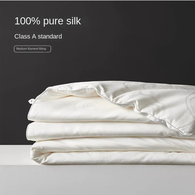 Pure Natural 100% Mulberry Silk Comforter With Silk Filling