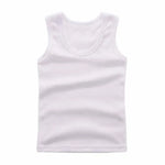 Kids Underwear Boys Vests Children Summer Vest Tops for Girls Solid Tank Top Boy Clothes Cotton Tees Sleeveless 2 to 12Y