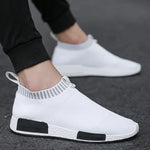 Men's Spring Summer Sock Casual Shoes Breathable Mesh Fabric Walking Running Sports Trainers Man Jogging Sneaker Slip on