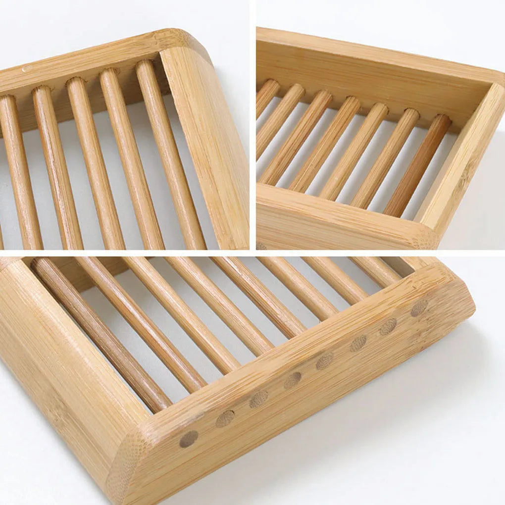 Spring Clean Moisture Proof Bamboo Soap Dish