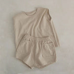 Maple Garden 100% Cotton Boys Tank & Shorts Set