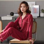 Red Grapes Viscose Womens Pajama Set