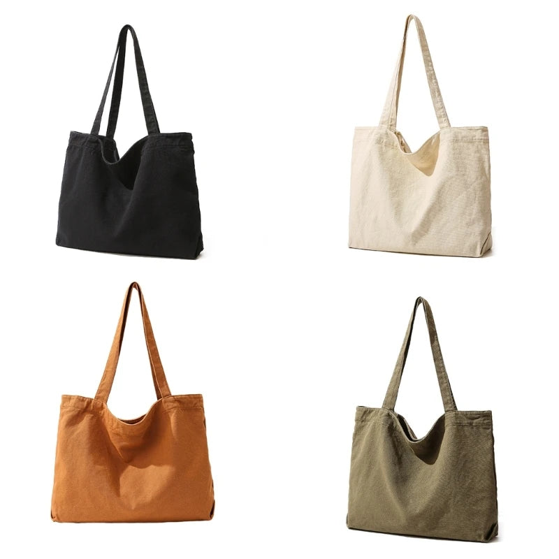 Olive Green Shopper Bag Cotton Womens Tote Bag