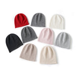 2024 Winter Unisex 100 Cashmere Hats Outdoor Casual Keep Warm Solid Color Cashmere Knitted Beanie Hat Women /Men Hedging Caps