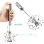 JJYY Manual Pressure Semi-Automatic Rotary Blender Coffee Egg Milk Mixing Tool Handheld Baking Cooking Kitchen Tools