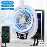 Energy Savers Rechargeable Camping Solar Powered Fan