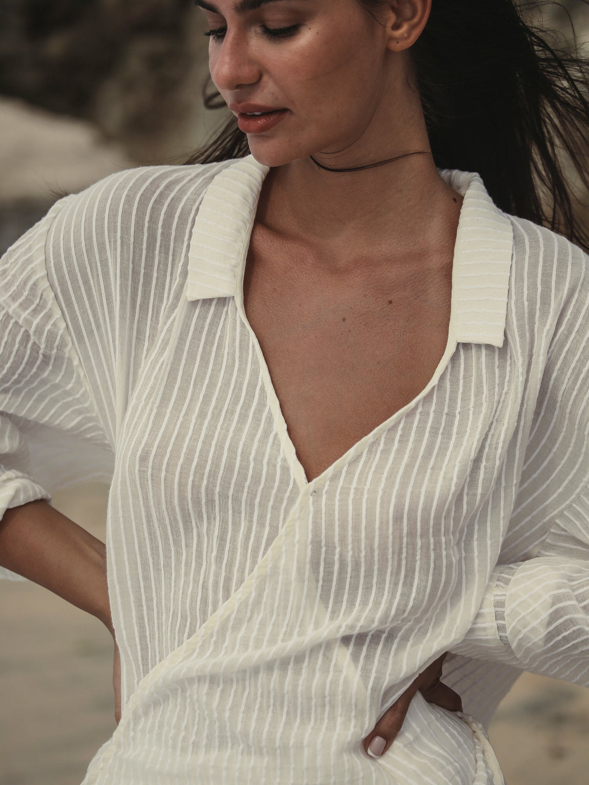 THE HAND LOOM Sade Top Stripes