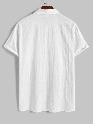 Snow Fields Pocket 100% Cotton Men's Shirt