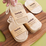 Natural Luffa Dish Towel Washing Cloth Sponge Loofah Scrub Pad Dish Pot Oil Stain Removing Scrubber Kitchen Clean Brushes Pad