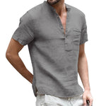 Sage Serenade Casual Linen Mens Shirt | Hypoallergenic - Allergy Friendly - Naturally Free