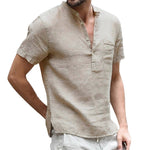 Sage Serenade Casual Linen Mens Shirt | Hypoallergenic - Allergy Friendly - Naturally Free