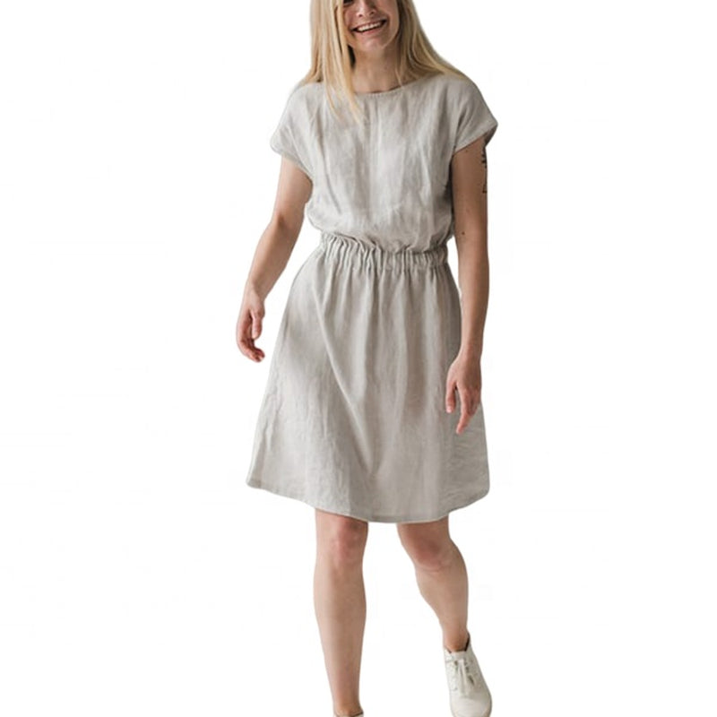 Sand Valley 100% Linen Dress with Pockets | Hypoallergenic - Allergy Friendly - Naturally Free