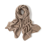 Sand Winter Knit Cashmere Womens Scarf | Hypoallergenic - Allergy Friendly - Naturally Free