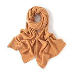 Sand Winter Knit Cashmere Womens Scarf | Hypoallergenic - Allergy Friendly - Naturally Free