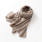 Sand Winter Knit Cashmere Womens Scarf | Hypoallergenic - Allergy Friendly - Naturally Free