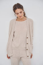 CARE BY ME Angelina 100% Cashmere Womens Cardigan