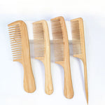 Natural Strands Detangling Anti-Static Bamboo Wide Tooth Combs For Curly Hair