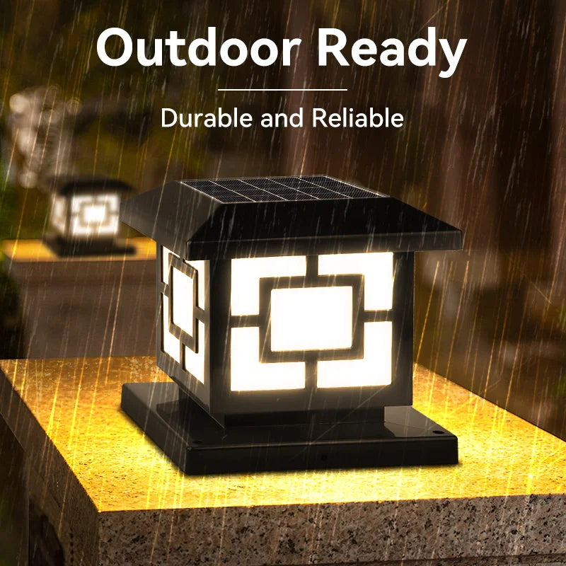 Energy Savers Waterproof Solar Outdoor LED Lamp