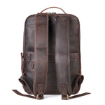 Nature Fields Laptop Bag Leather Organic Cotton Mens Backpack