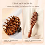 Multi-Functional Wood Therapy Massage Comb Scalp Head Massager Natural Sandalwood Circular Tooth Guasha Scraping Body Massager