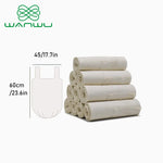 Eco-Friendly Corn Starch Based Biodegradable Garbage Bags - 20L White Vest Style 10 Rolls/100 Bags