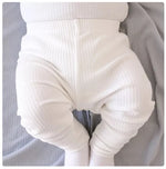 Brown Sugar Ribbed 100% Cotton Baby Pants