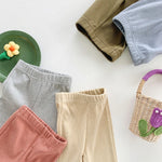 Girls' bell-bottom pants summer style of baby girls wearing long pants children's fashion stretch casual pants